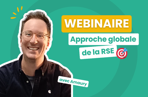 Image de couverture pour le webinaire "approche globale de la RSE" créé par Amaury pour l'entreprise new-e
